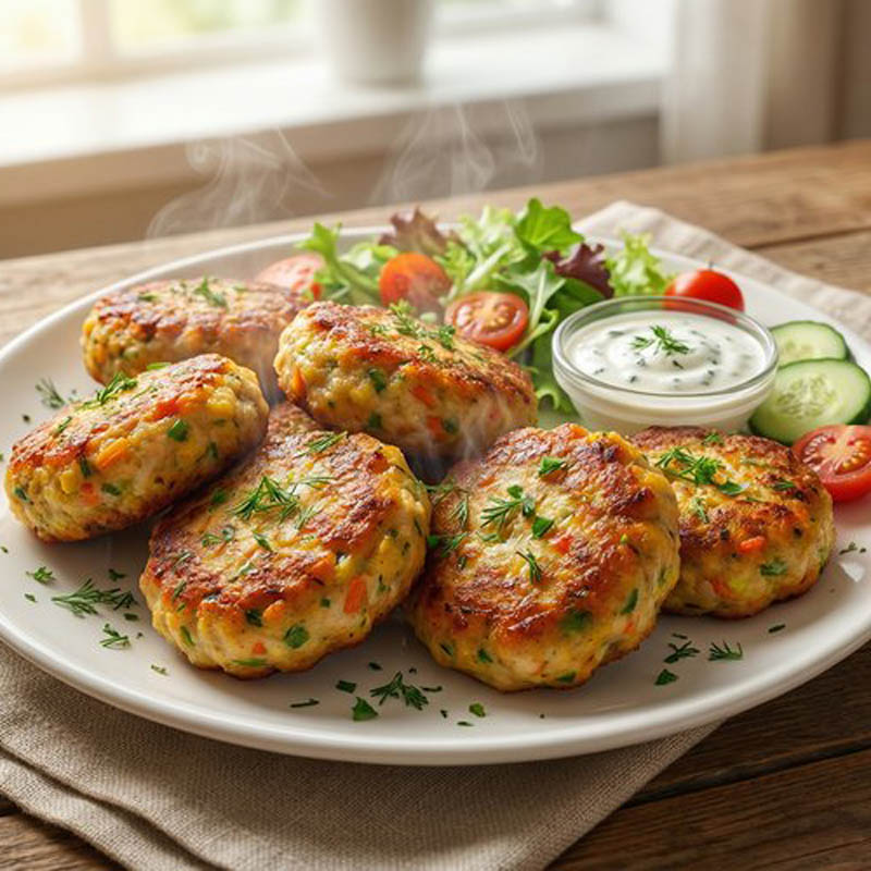 Овощные котлеты без масла