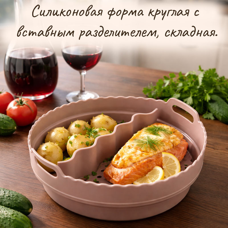 Круглая форма с разделителем